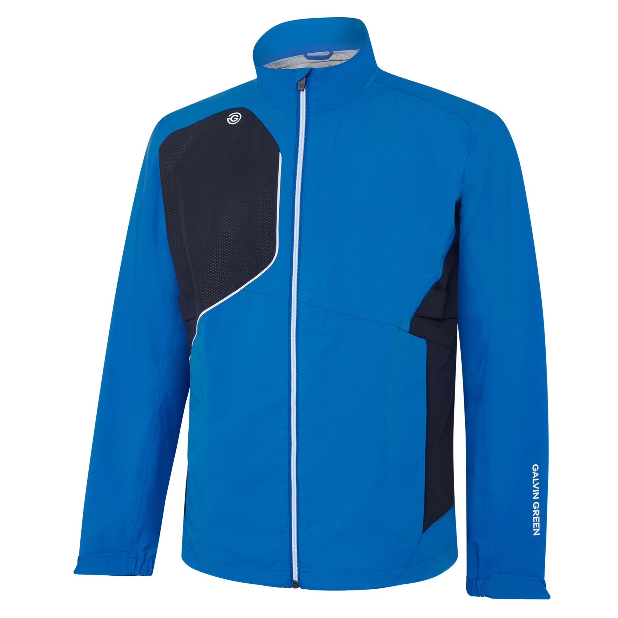 Galvin Green Ames Dryvr Pertex Mens Waterproof Golf Jacket Royal Blue/Black